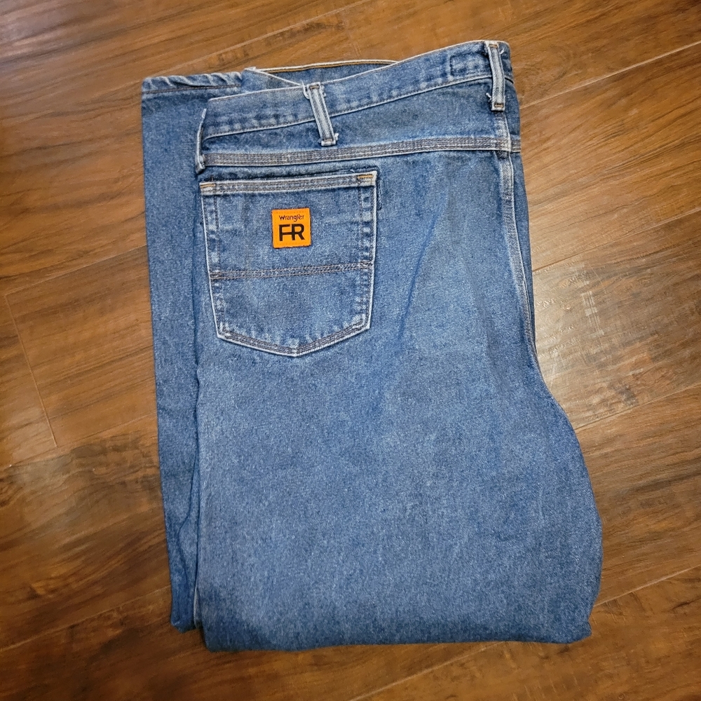 Wrangler FR Fire Resistant Riggs Workwear Blue Jeans Men's 48x30 Regular Big